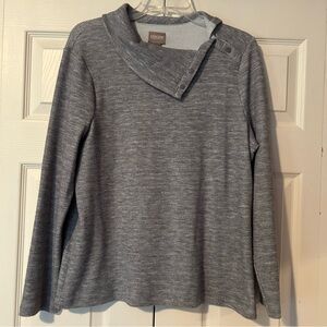 Chico's Gray Cowl Neck Sweater